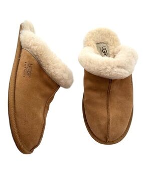 UGG Scuffette II Light Brown Chestnut Slip-on Slippers Women's Size 6